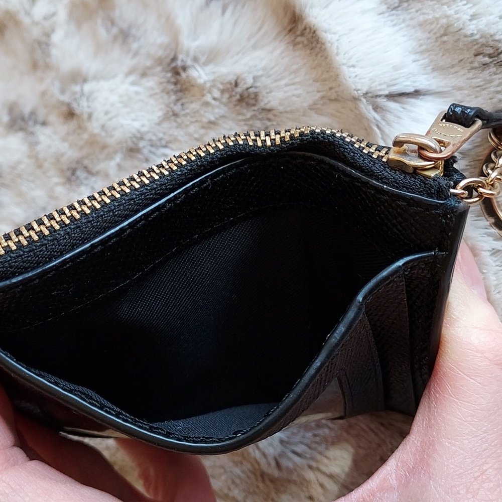 Coach leather ID/Card Keychain Holder - Picture 5 of 8